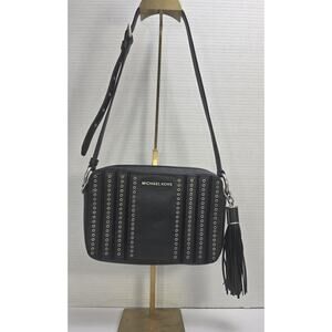 Michael Kors Jet Set Crossbody Shoulder bag with Grommets and Tassel‎